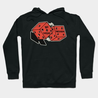 Las Vegas Nevada Vintage Gambling Dice Hoodie